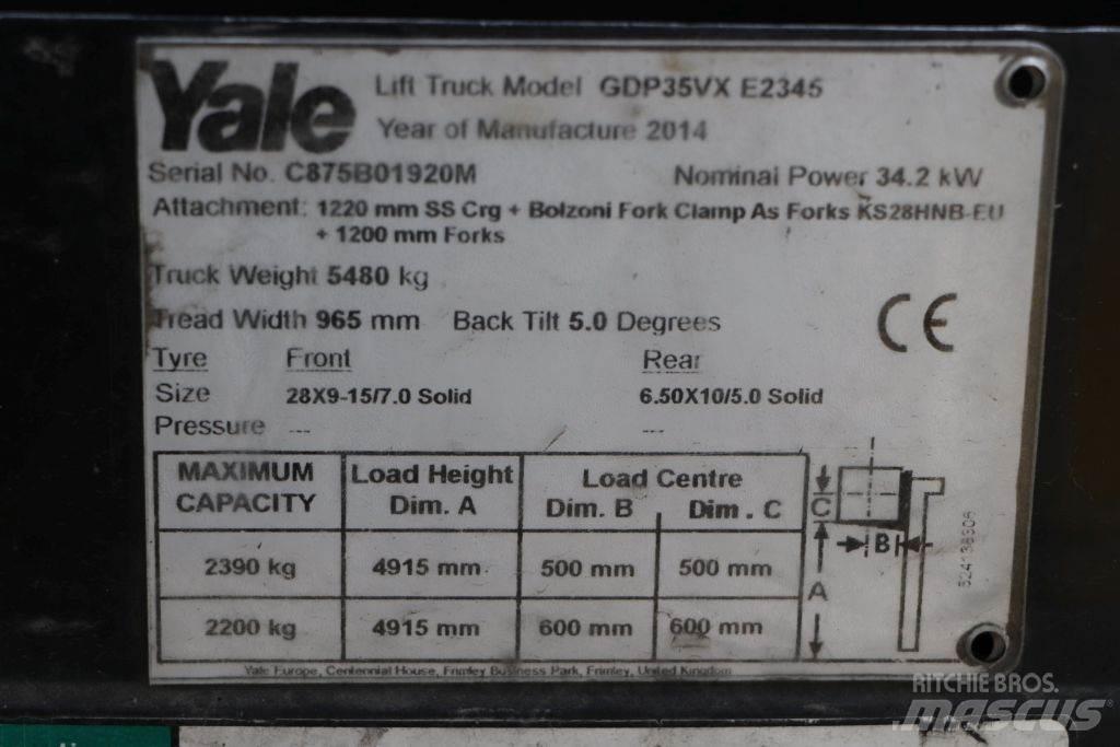 Yale GDP35VX Diesel Stapler