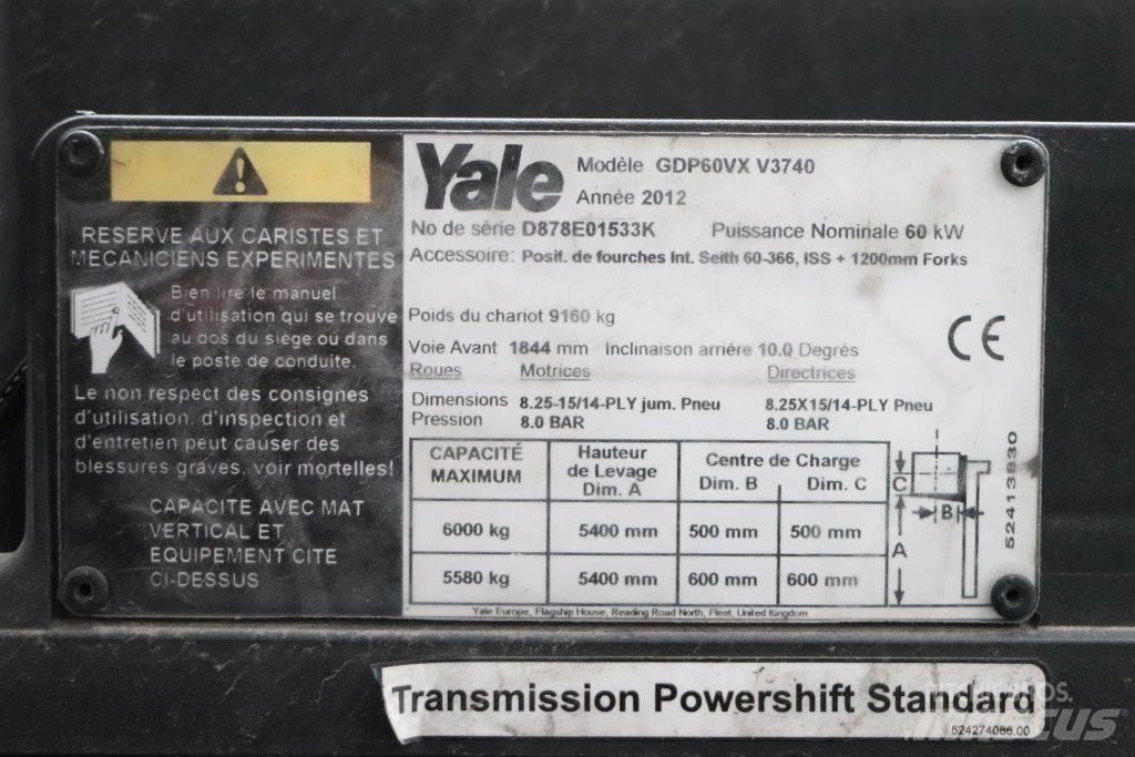 Yale GDP60VX Diesel Stapler