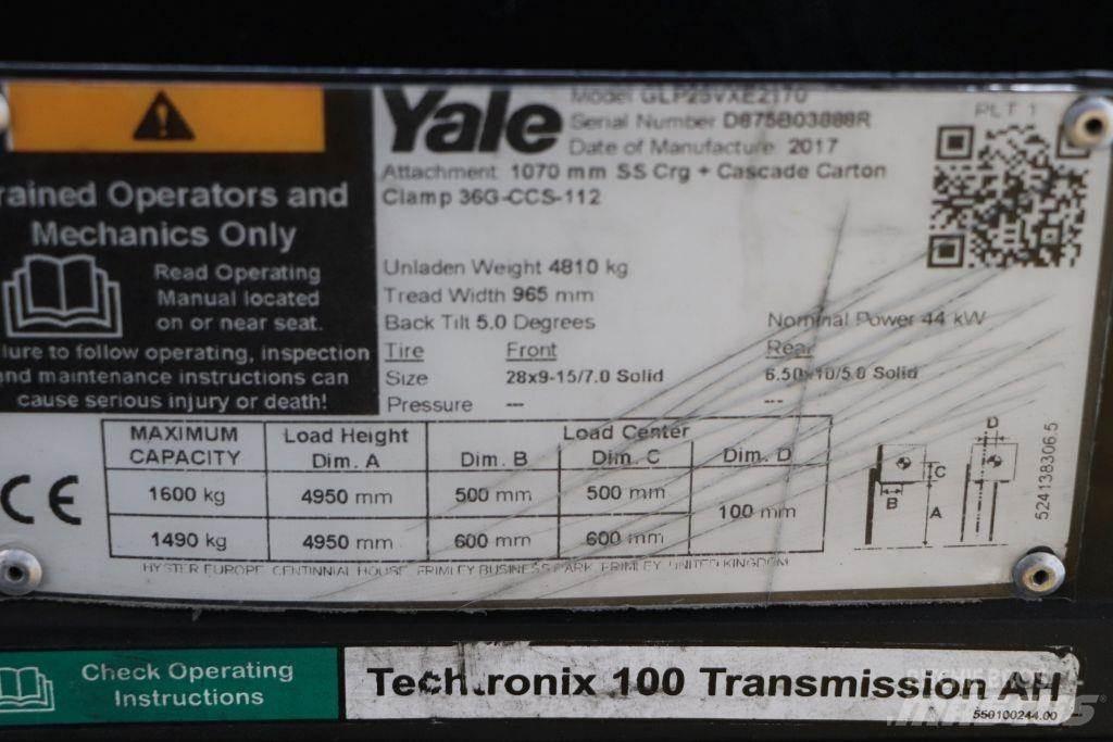 Yale GLP25VX Gas Stapler