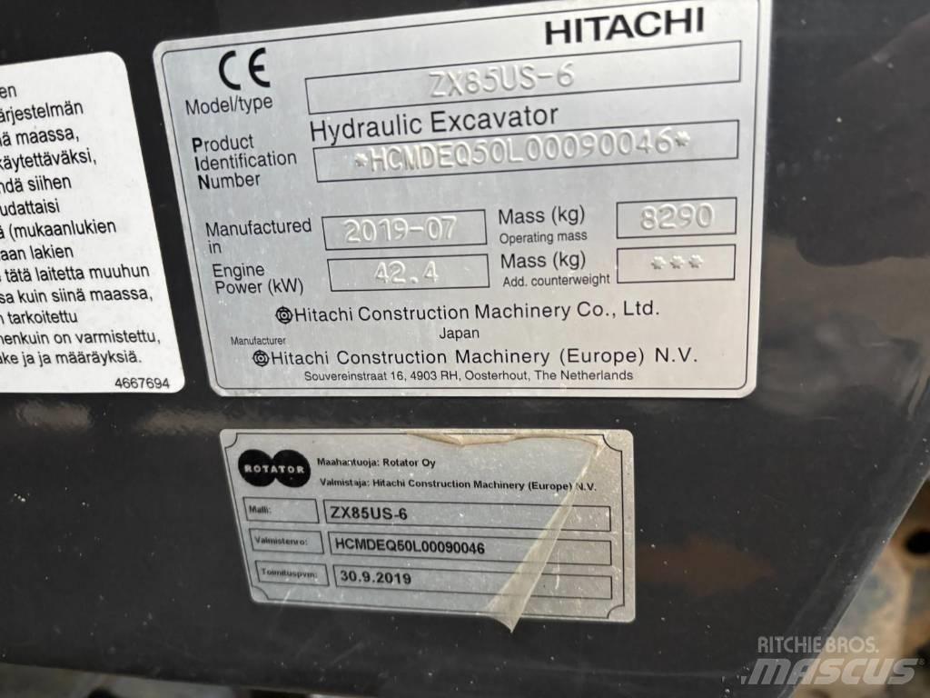 Hitachi ZX 85 US-6 Midibagger  7t - 12t