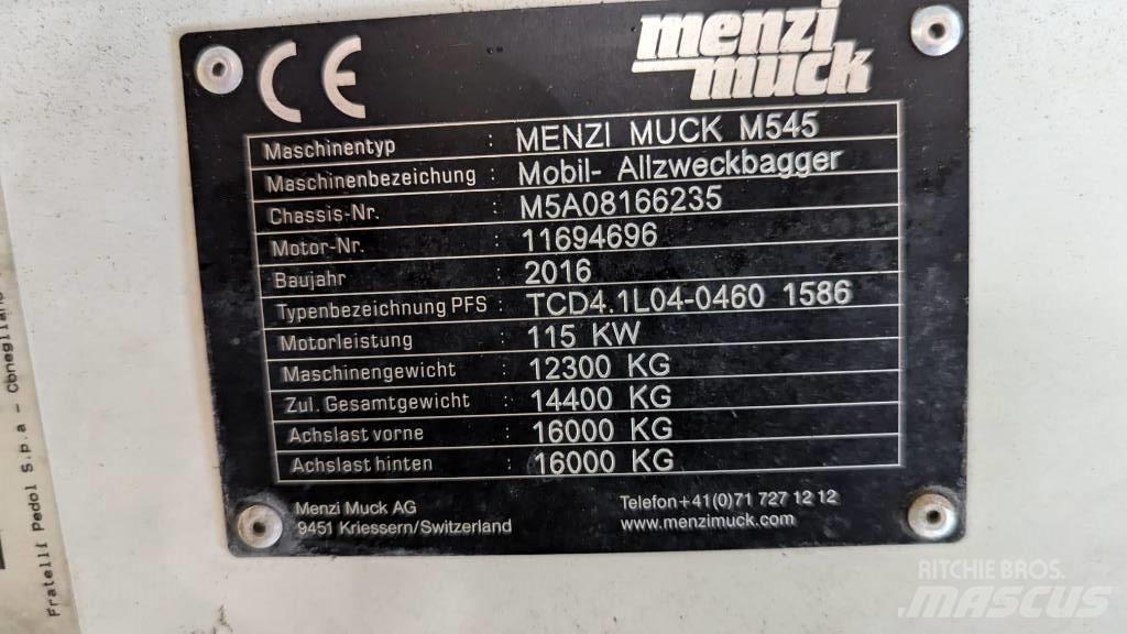 Menzi Muck M545 Mobilbagger