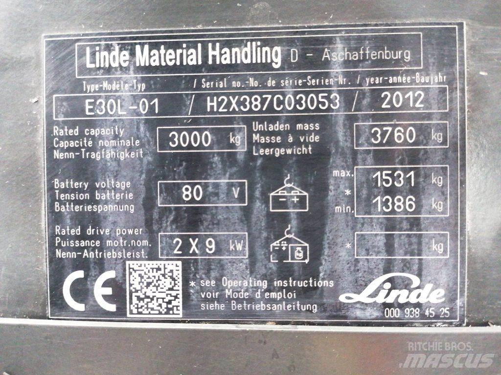 Linde E30L-01 Elektro Stapler