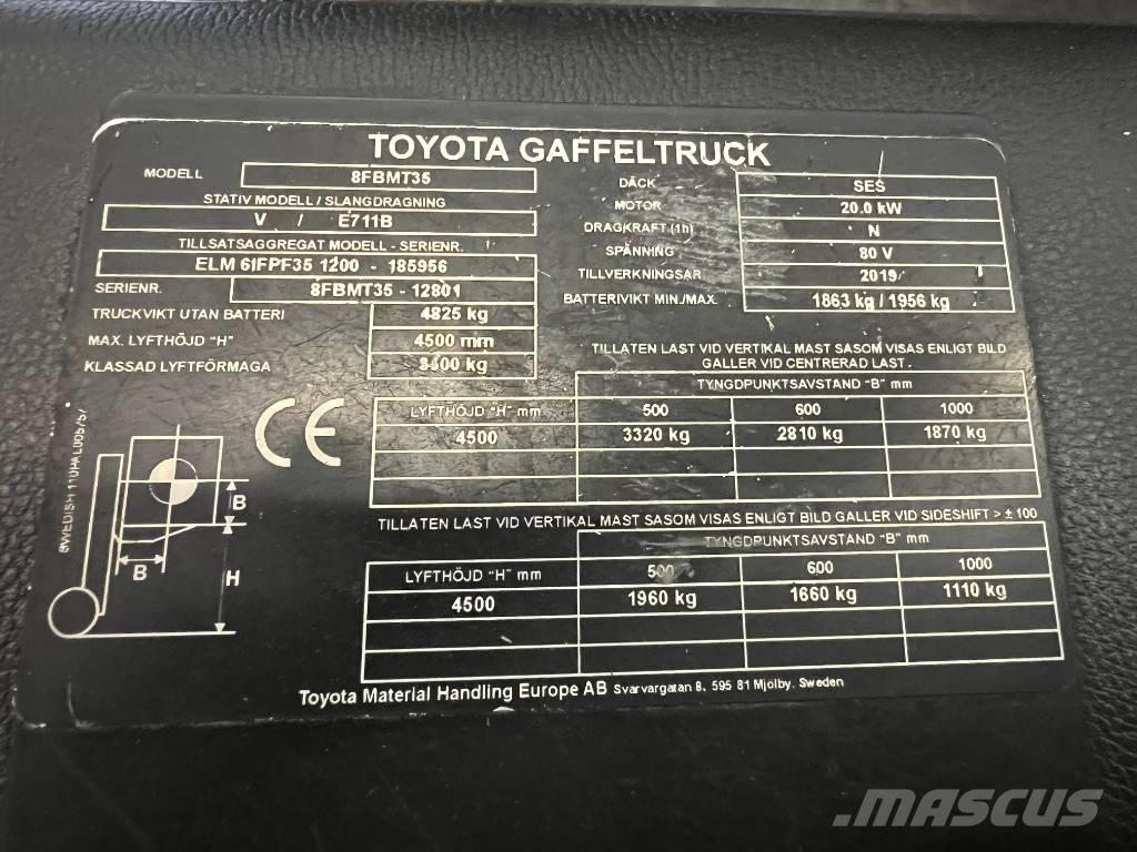 Toyota 8 FBMT 35 Elektro Stapler