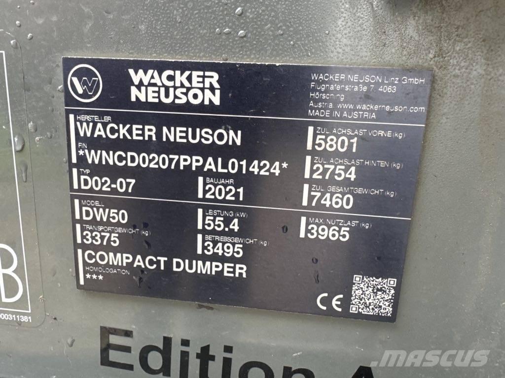 Wacker Neuson DW50 Minidumper
