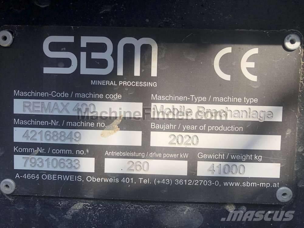 SBM Remax 400 Mobile Brecher