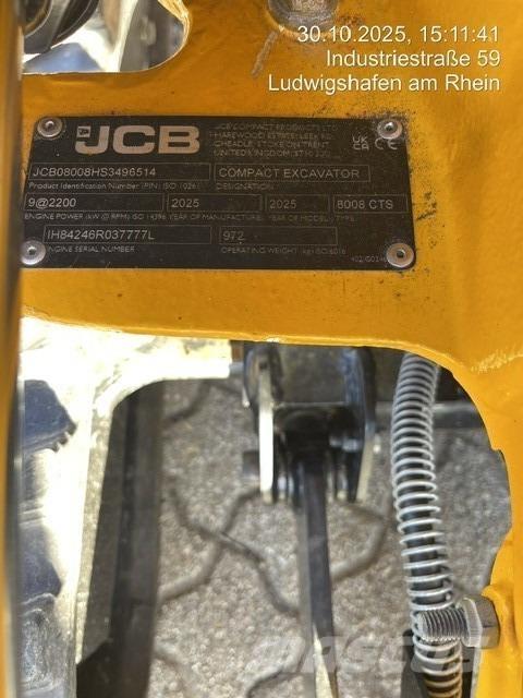 JCB 8008CTS Minibagger < 7t