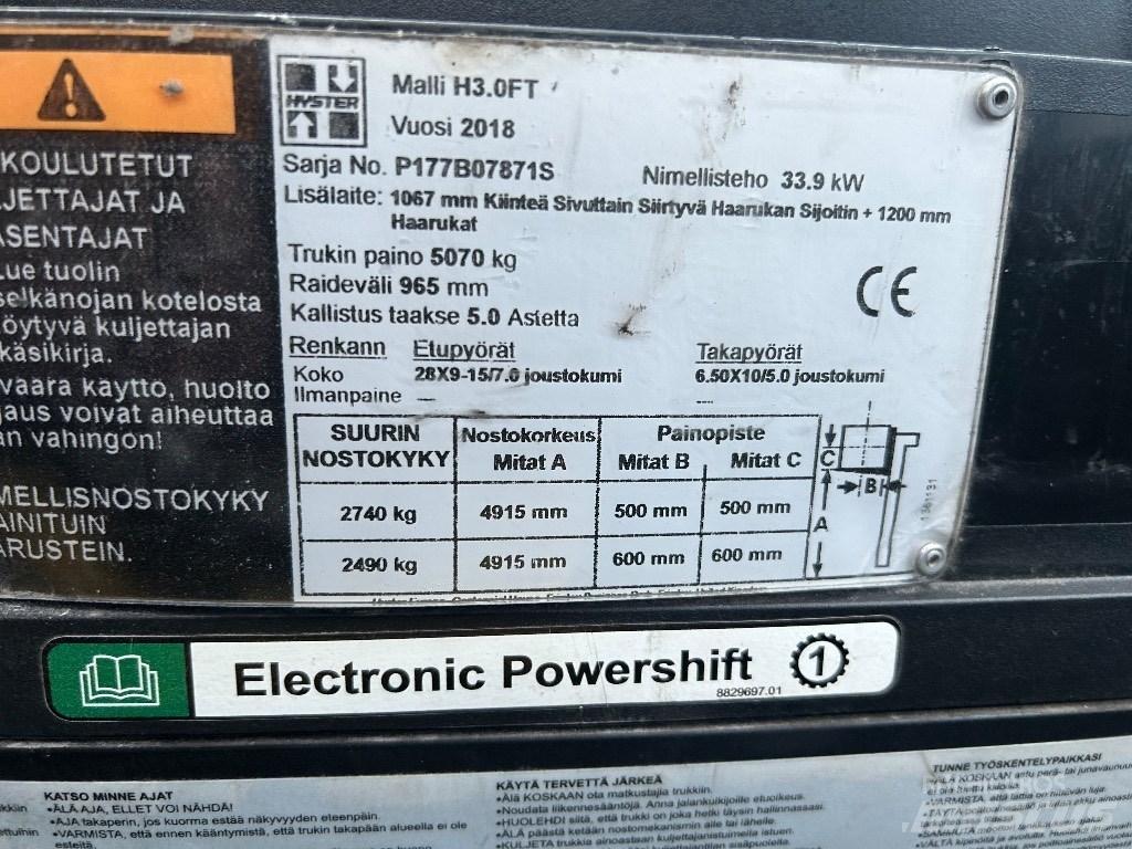 Hyster H 3.00 FT Diesel Stapler