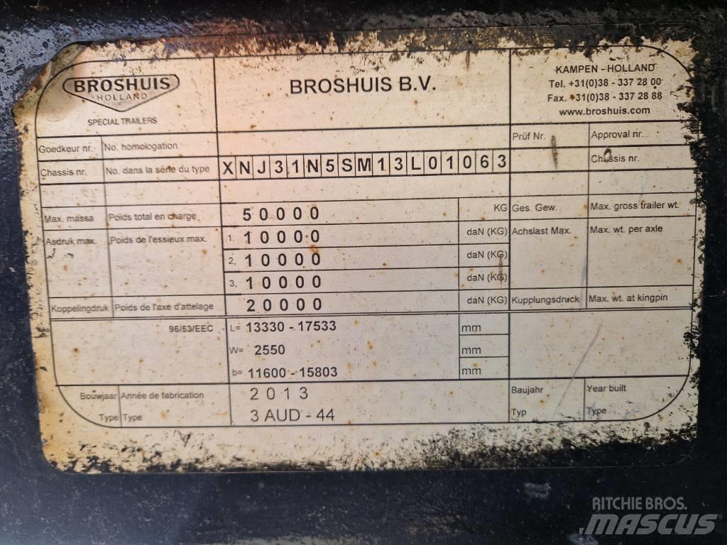 Broshuis Brønntralle Tieflader-Auflieger