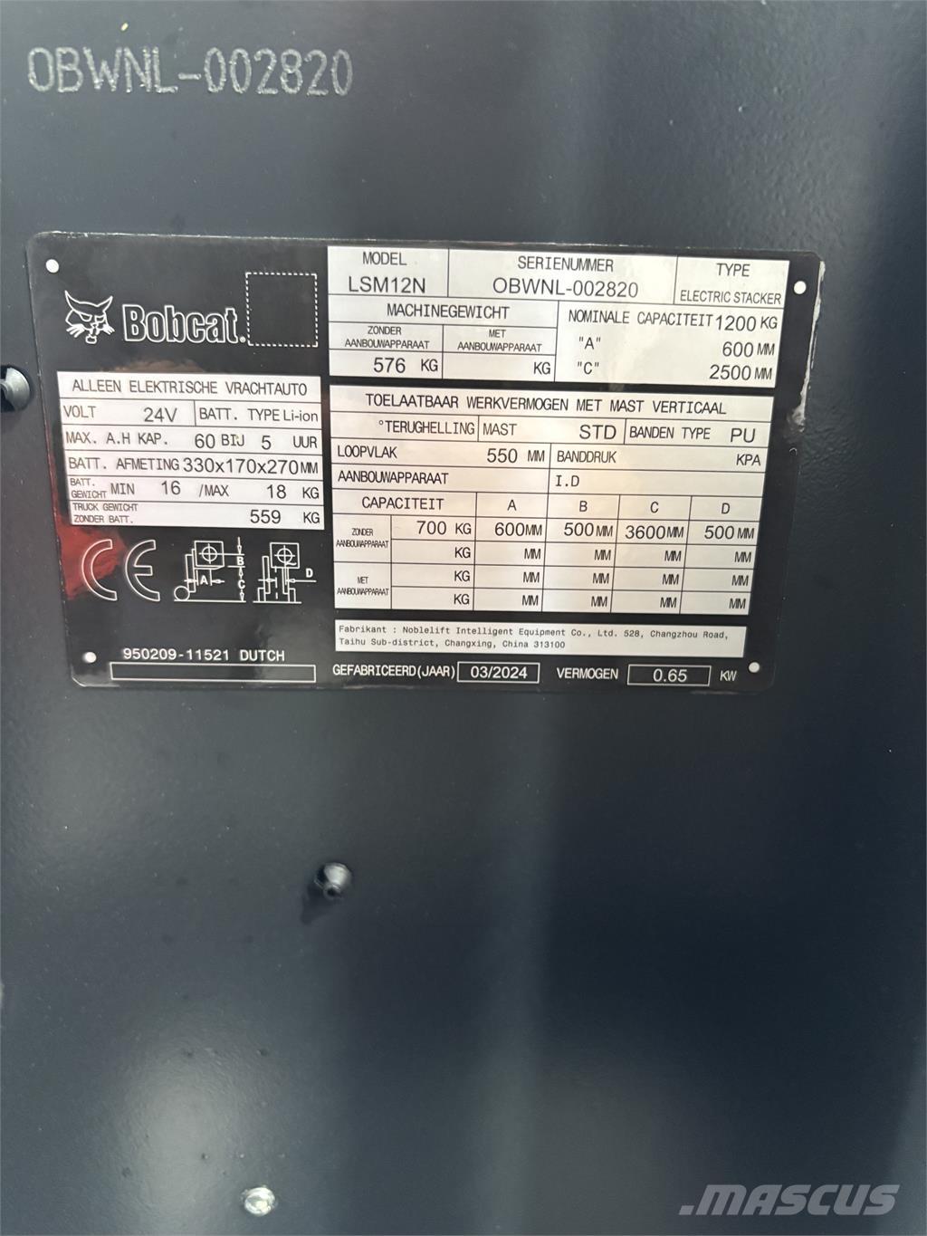 Bobcat LSM12N Selbstfahrstapler