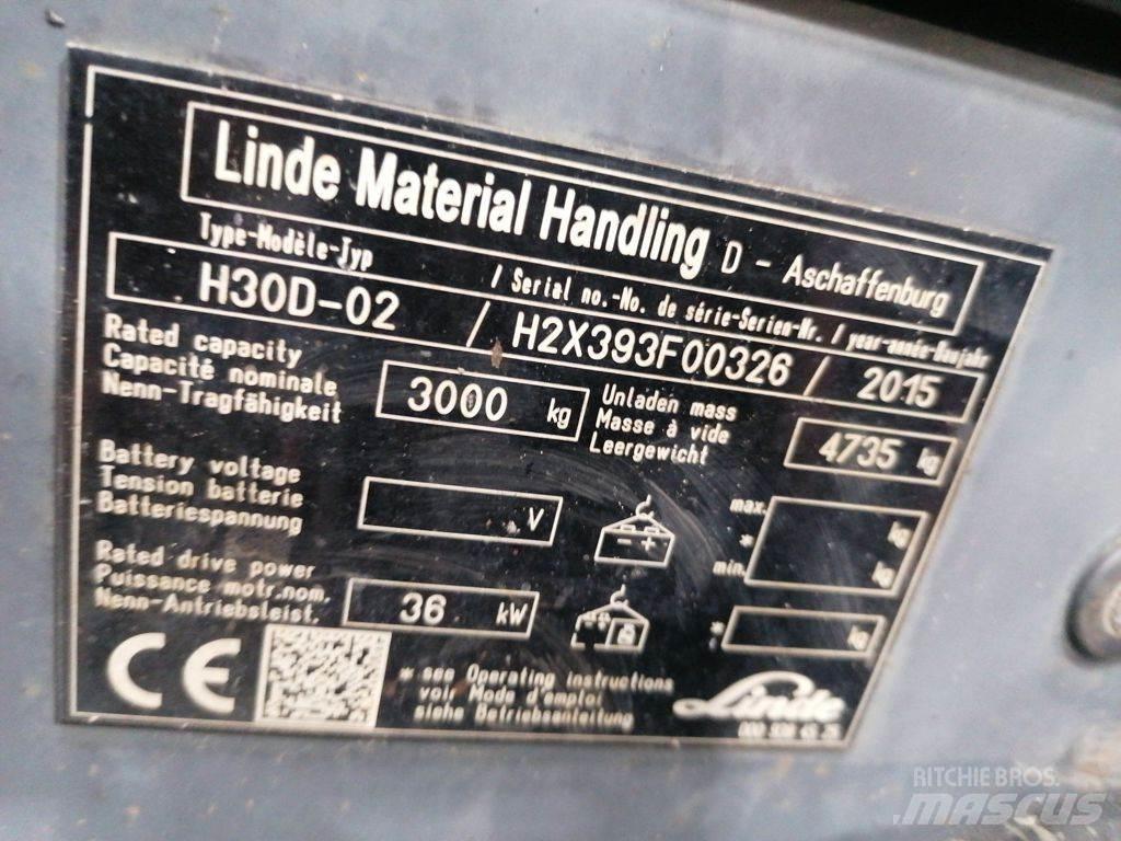 Linde H30D-02 Diesel Stapler
