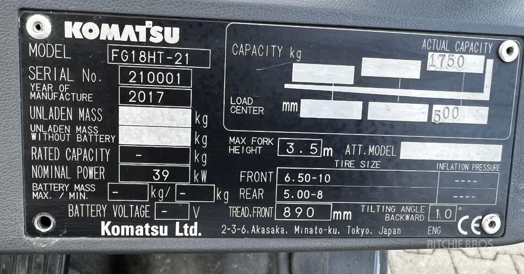 Komatsu FG15HT-21 Gas Stapler