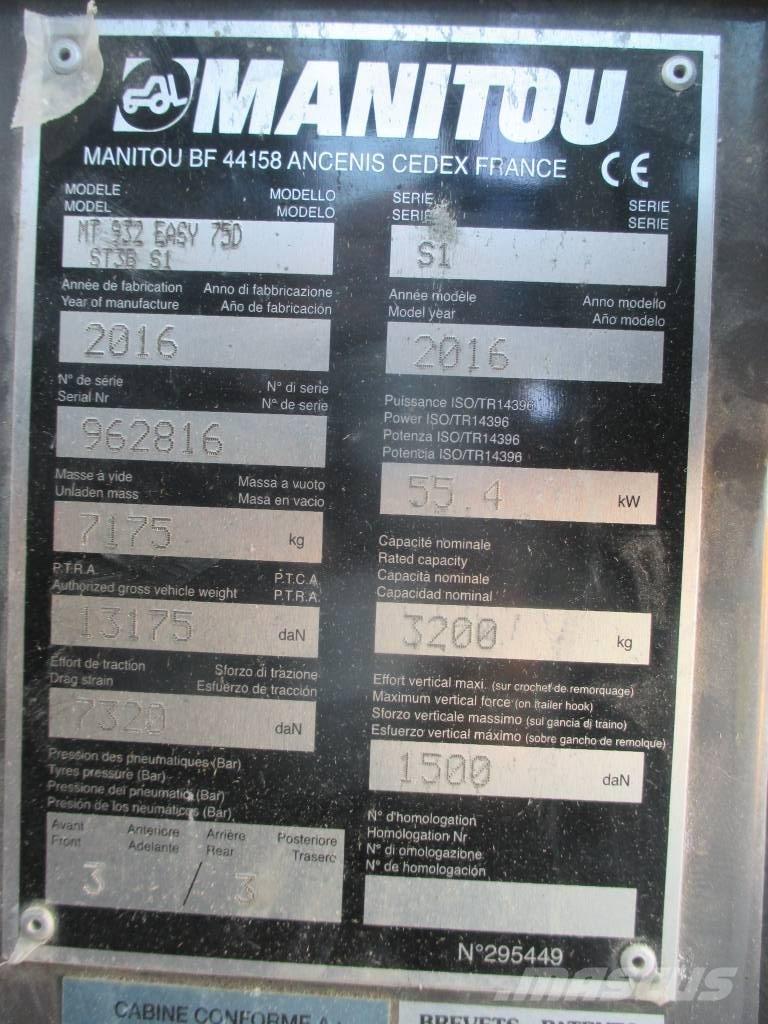 Manitou MT 932 Teleskoplader