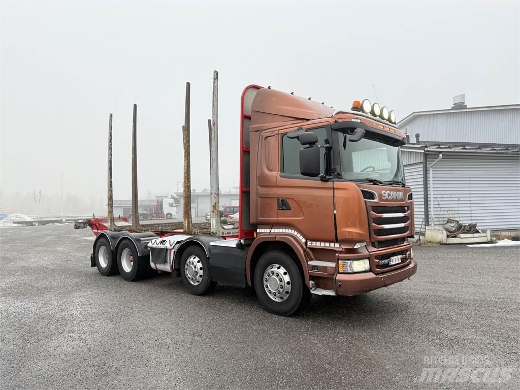 Scania R 730 8X4 Holzfahrzeuge