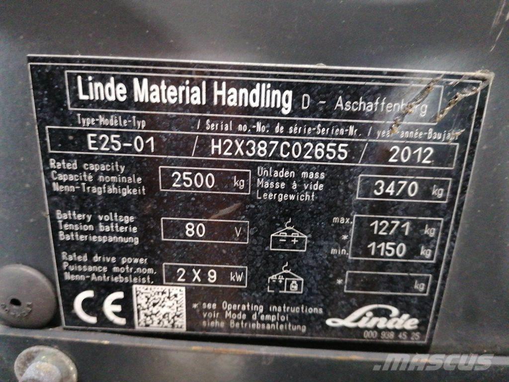 Linde E25-01 Elektro Stapler