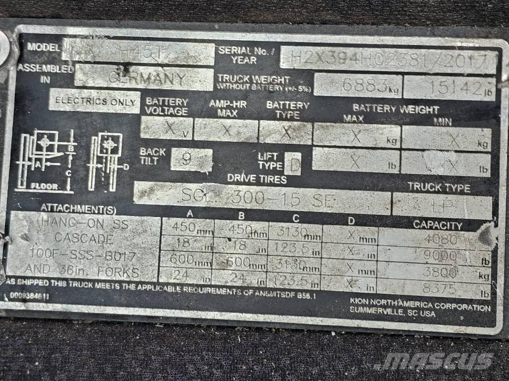 Linde H45T Gas Stapler
