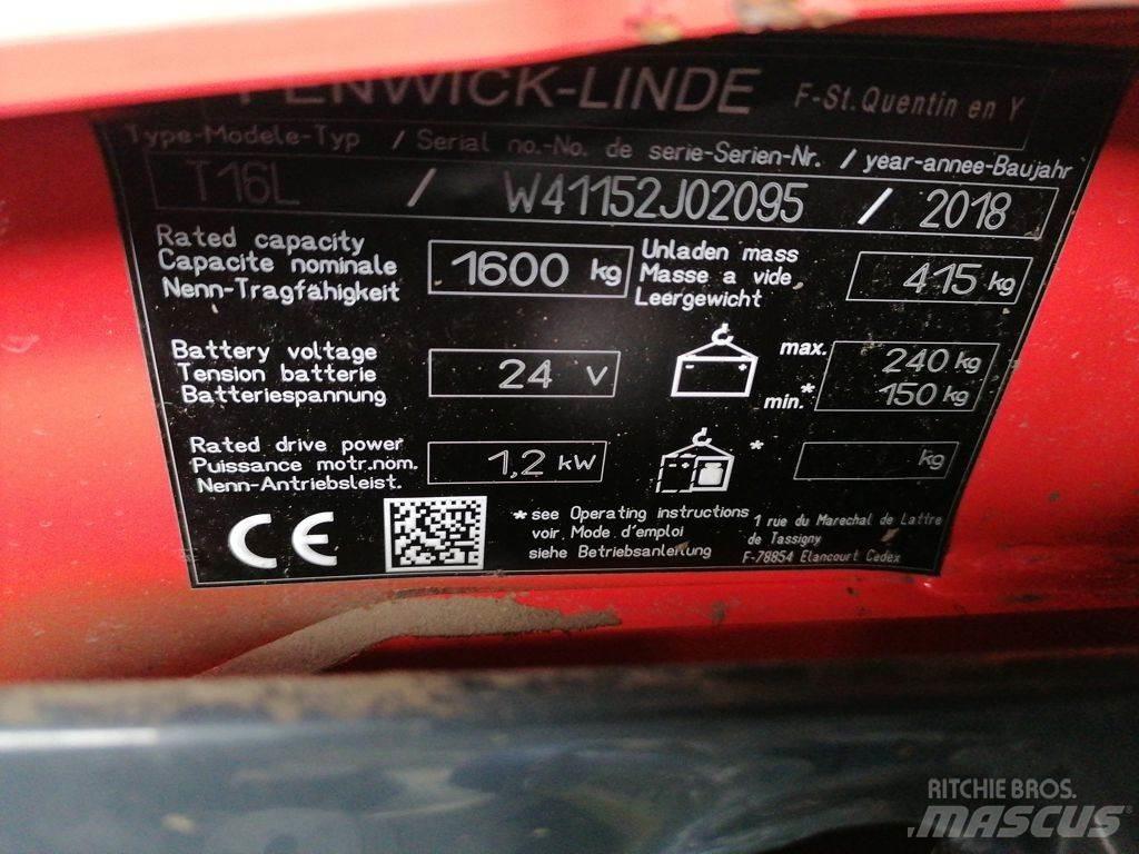 Linde T16L Niedergabelstapler