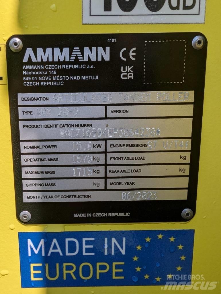 Ammann ARX20-2 Tandemwalzen