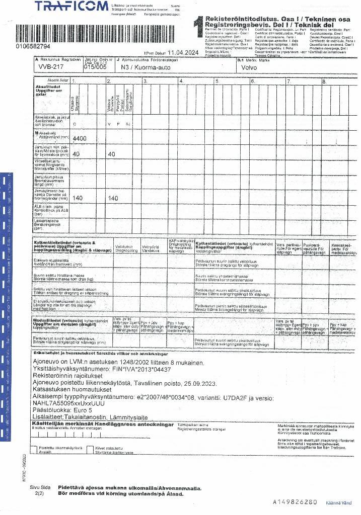 Volvo FL 240 Kastenaufbau