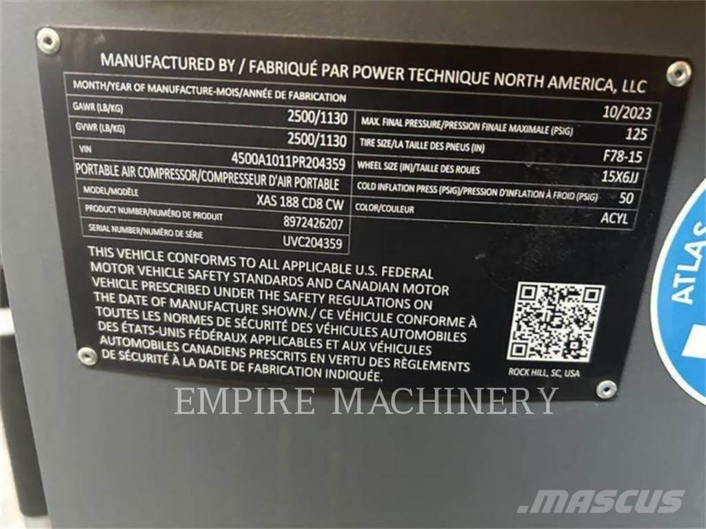 Atlas Copco XAS188CD Kompressoren