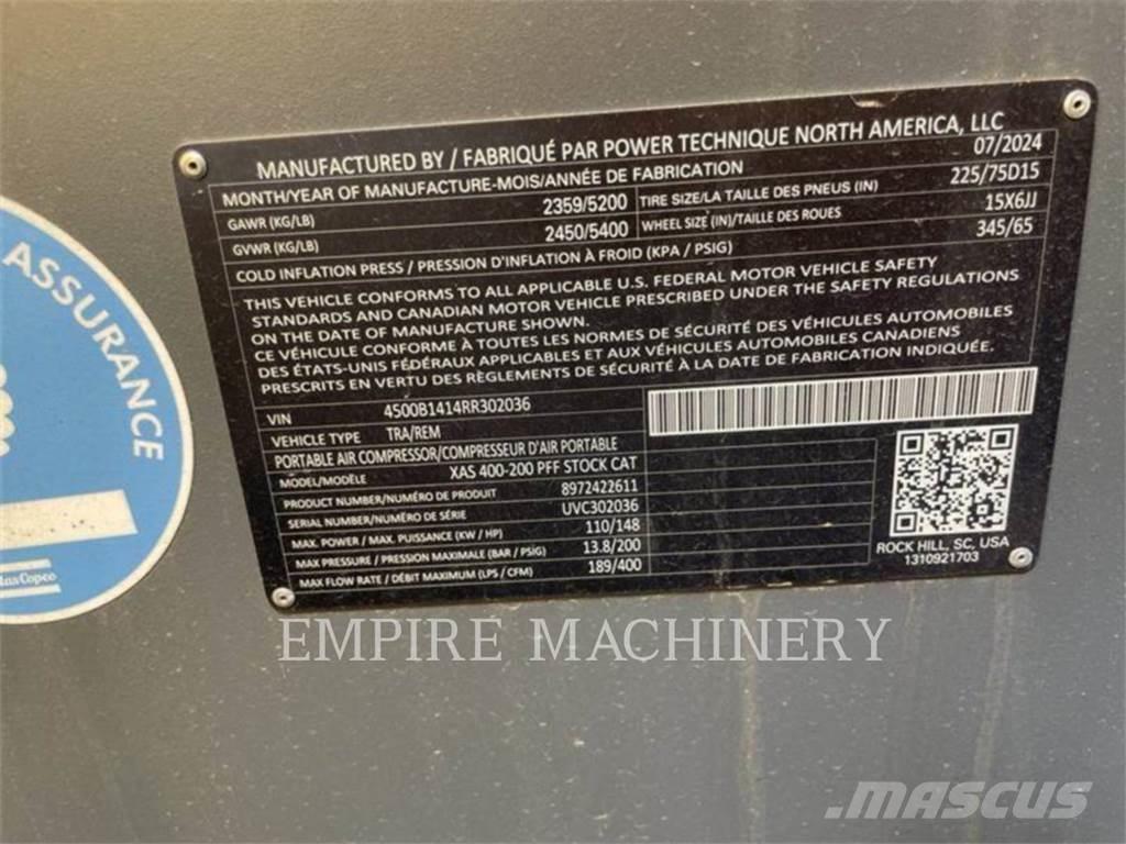 Atlas Copco XAS400CD Kompressoren