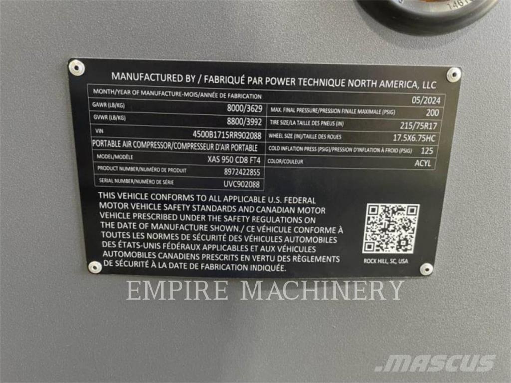 Atlas Copco XAS950CD Kompressoren