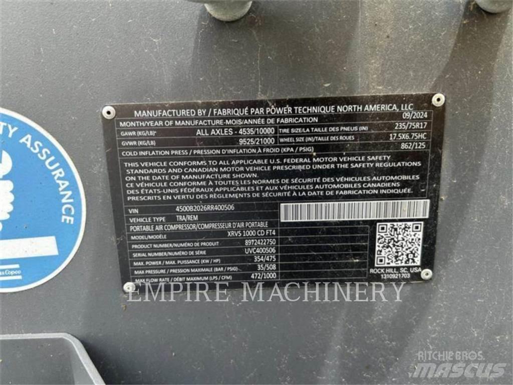 Atlas Copco XRVS1000CD Kompressoren