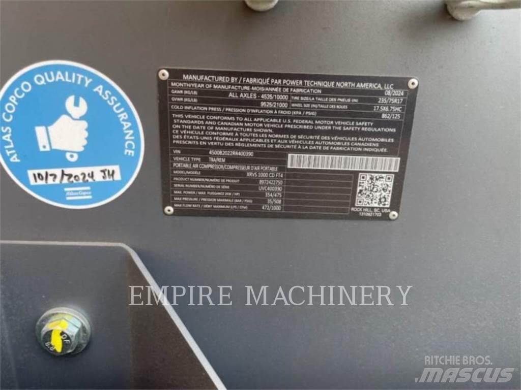 Atlas Copco XRVS1000CD Kompressoren