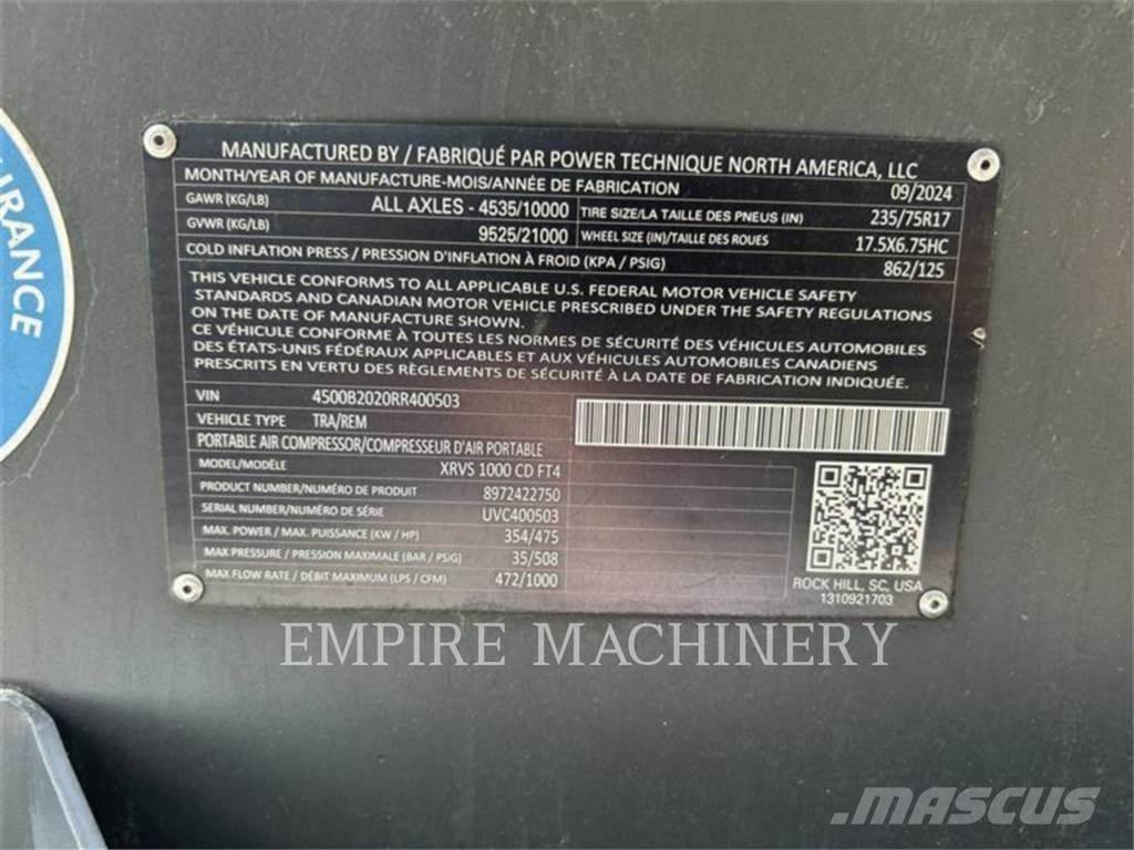 Atlas Copco XRVS1000CD Kompressoren