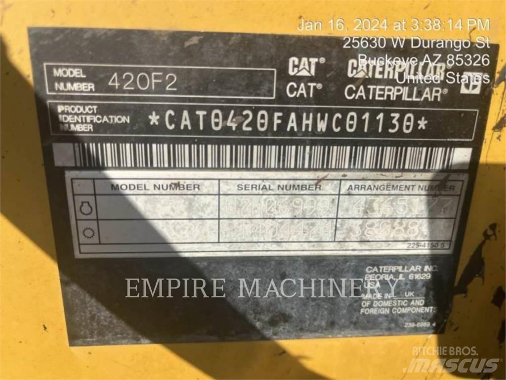 CAT 420F2 4EOP Baggerlader
