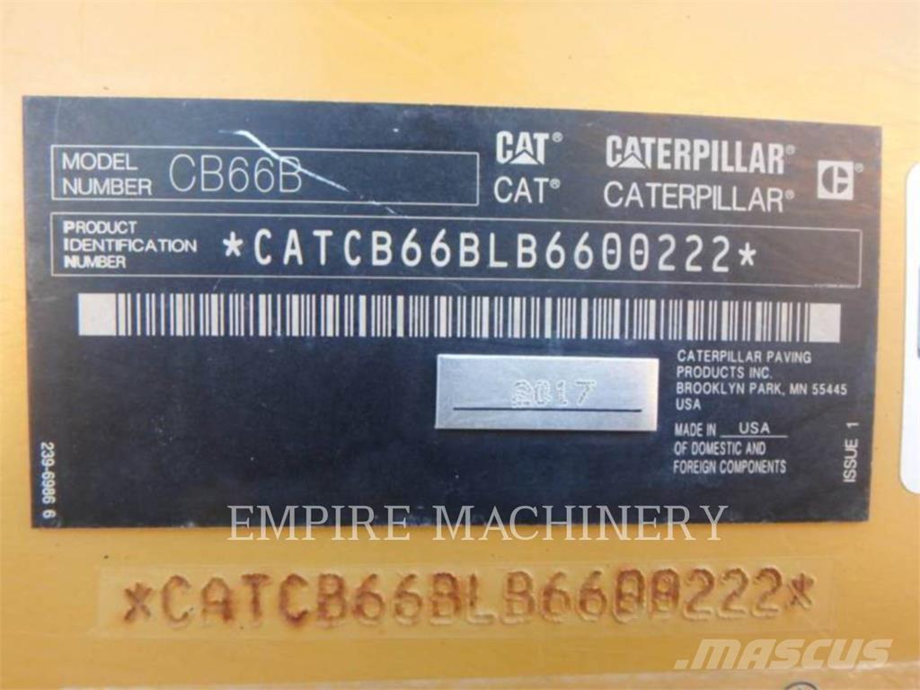 CAT CB66B Tandemwalzen