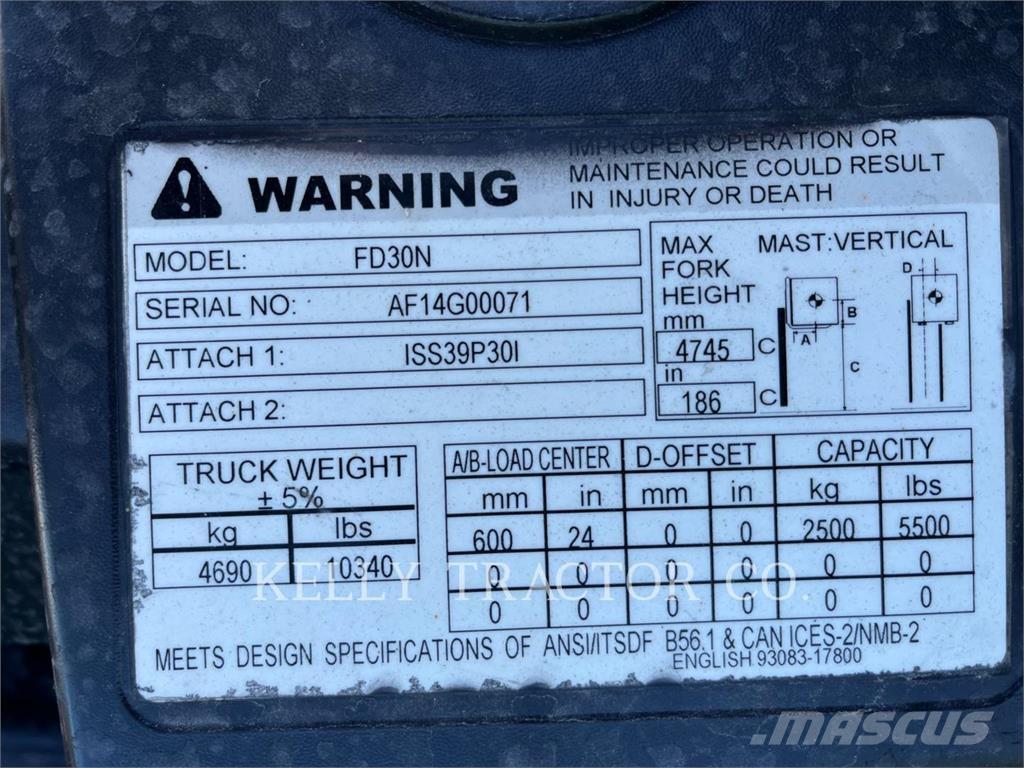 CAT FD30N Andere Gabelstapler