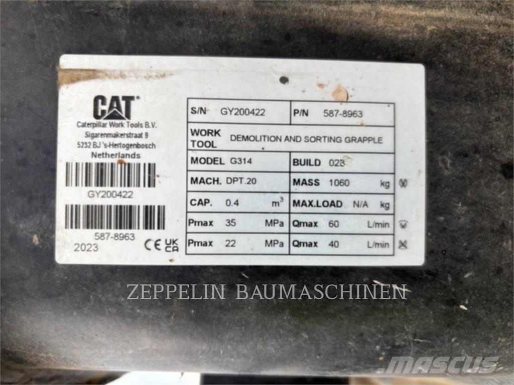 CAT G314-D Greifer