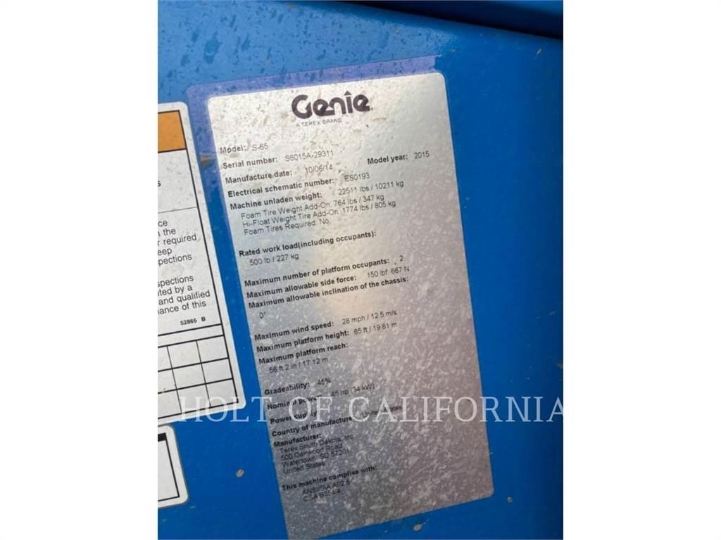Genie BOOM S65 Gelenkteleskoparbeitsbühnen