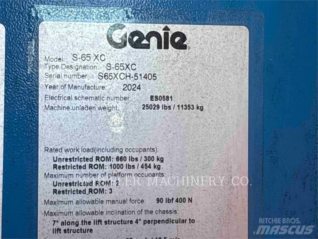 Genie S65XC Gelenkteleskoparbeitsbühnen