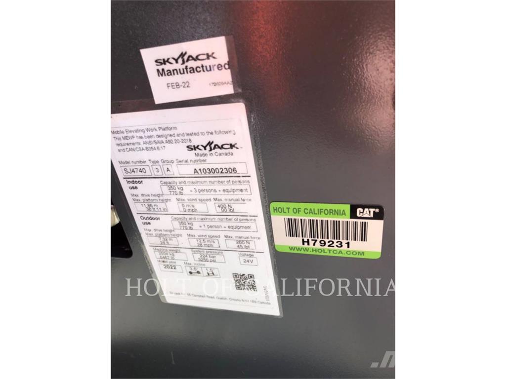 Skyjack SCISSOR40E Scheren-Arbeitsbühnen