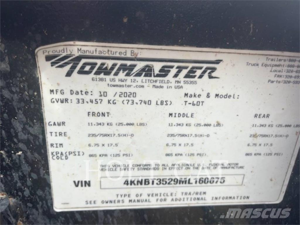 TOWMASTER T-60T Andere Anhänger