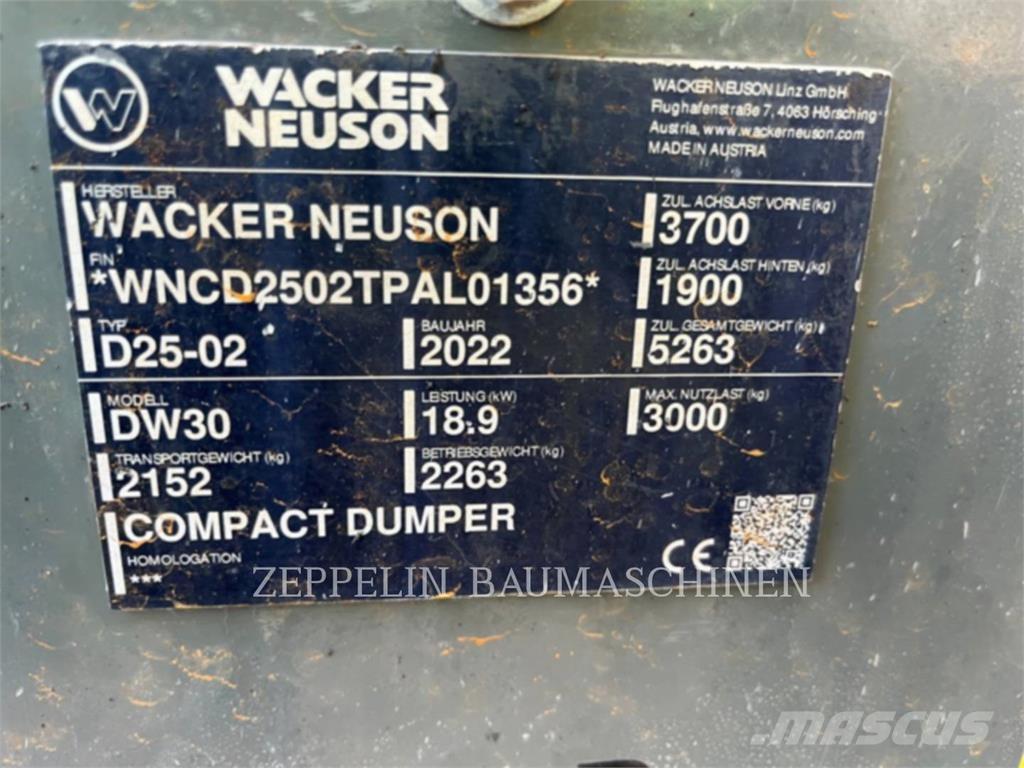 Wacker DW30 Dumper - Knickgelenk