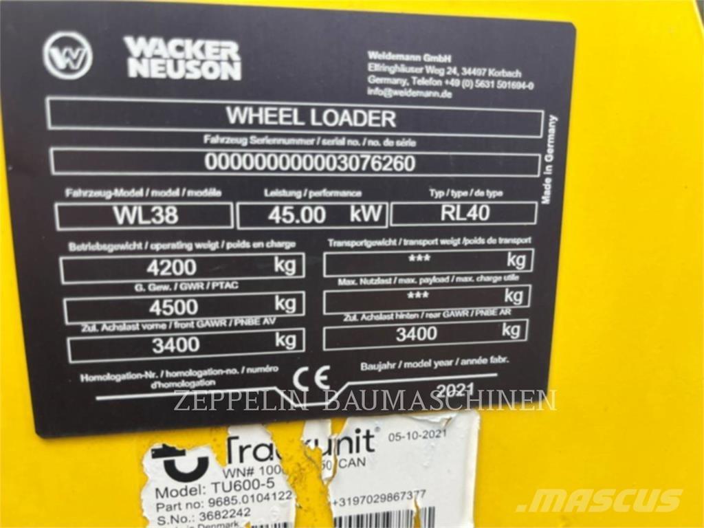 Wacker WL38 Radlader