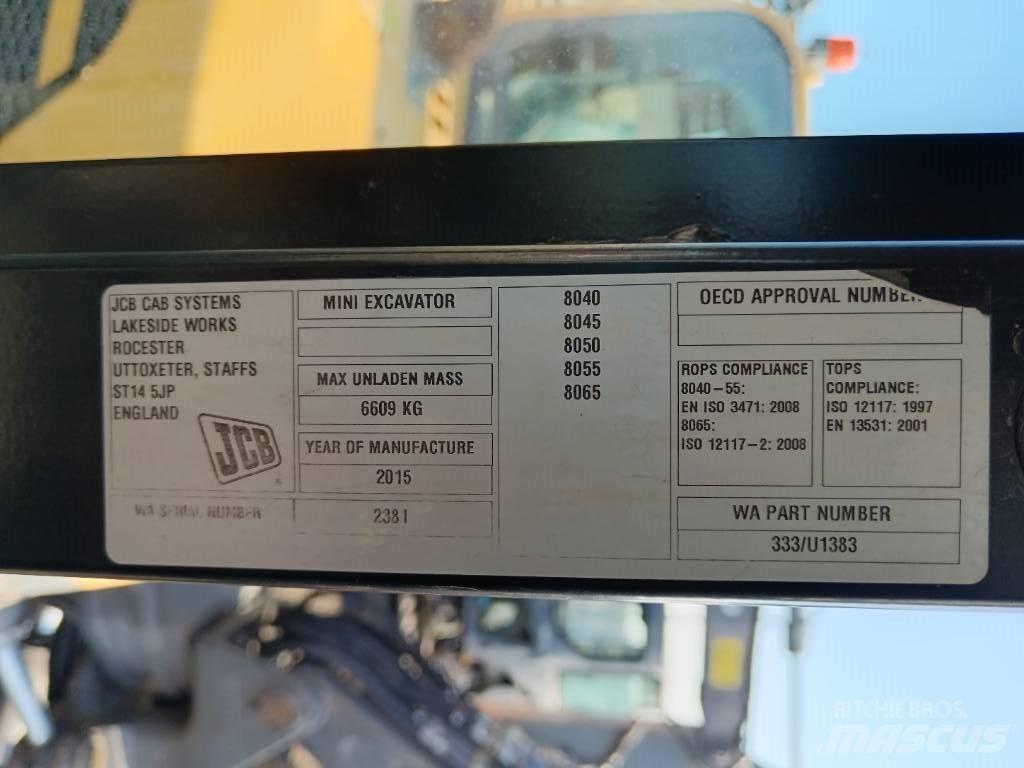 JCB 8055 RTS Minibagger < 7t