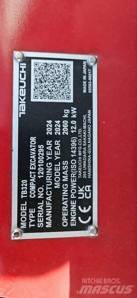 Takeuchi TB 320 Minibagger < 7t