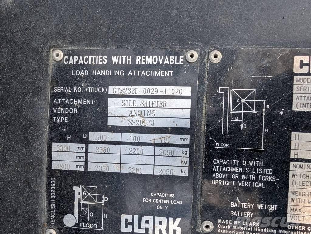 Clark GTS 25 D Diesel Stapler