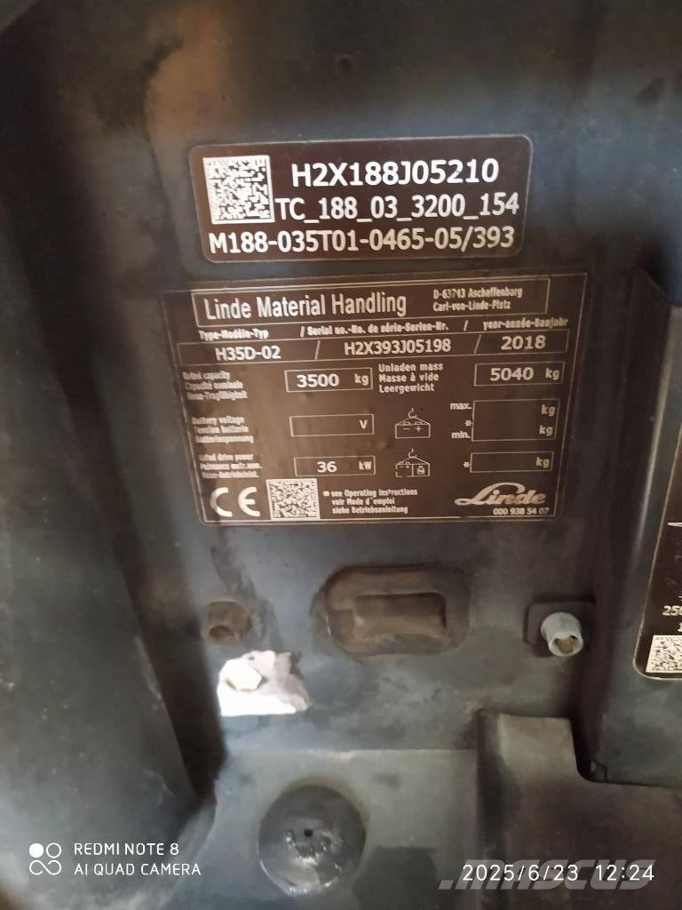 Linde H 35 D Diesel Stapler
