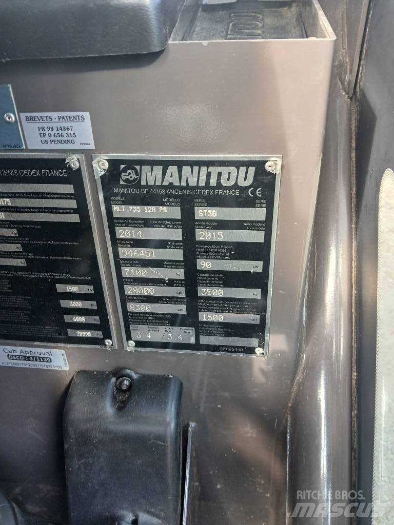 Manitou MLT 735-120 Teleskoplader für Landwirtschaft