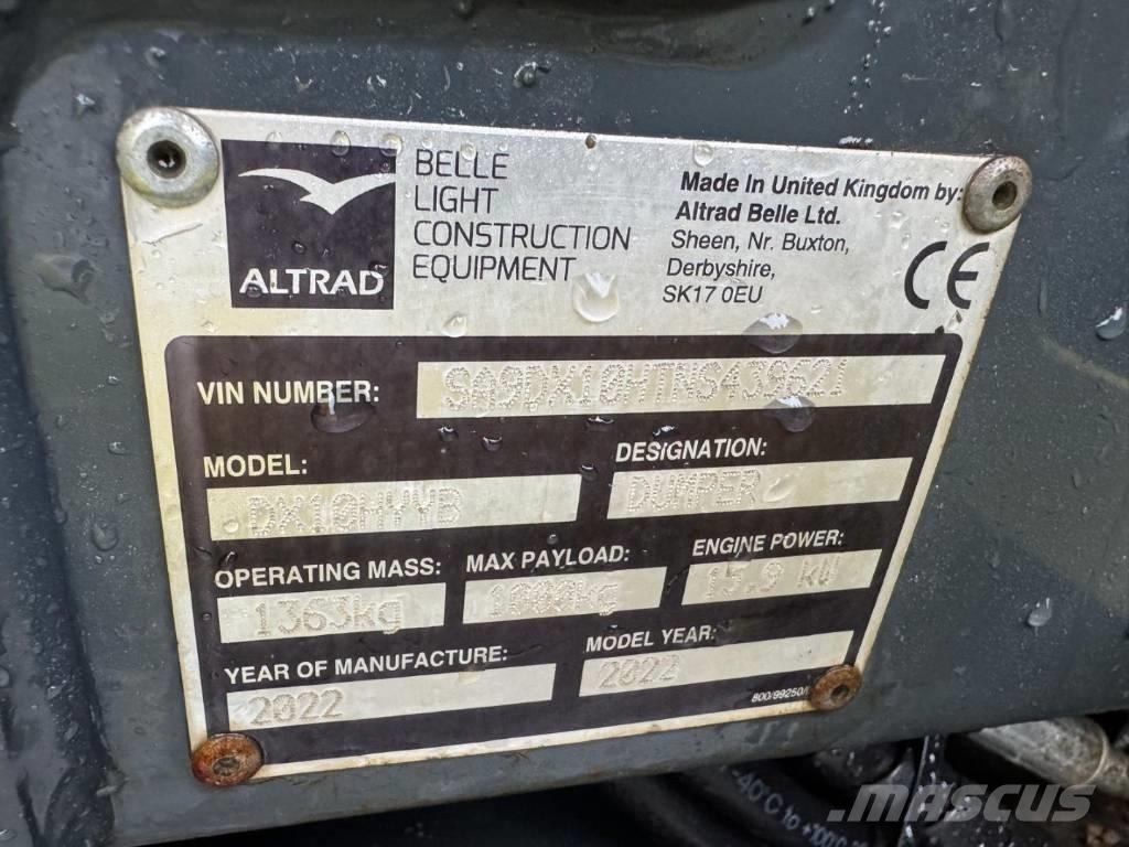 Altrad Belle DX1000 Minidumper