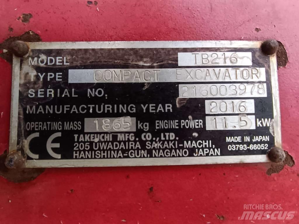 Takeuchi TB216 Sonstige Baumaschinen