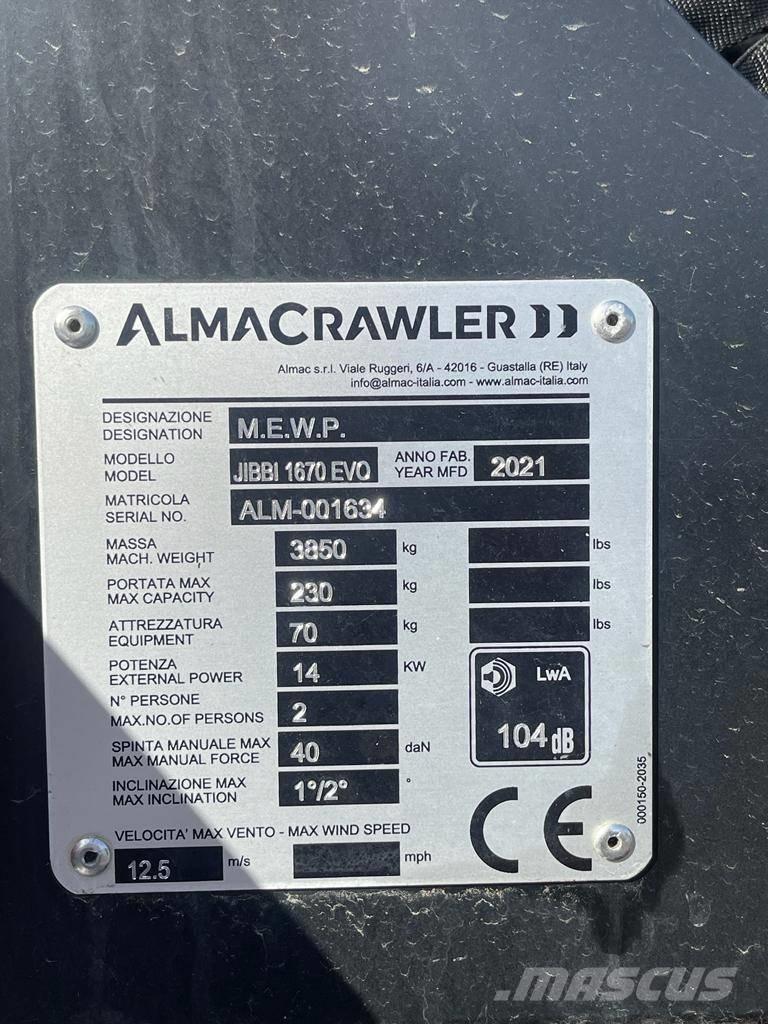 Almac Jibbi 1670 evo Andere Arbeitsbühnen