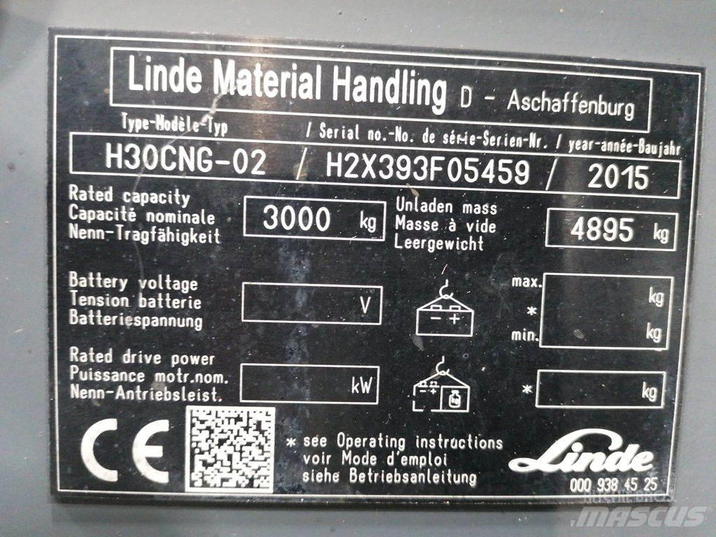 Linde H30T-02 Gas Stapler