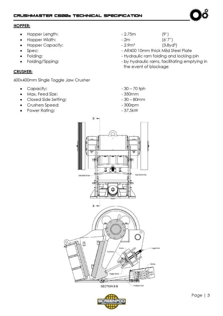 Screenpod C600 Mobile Brecher