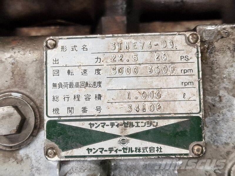 Yanmar 3TNE74-DG Motoren