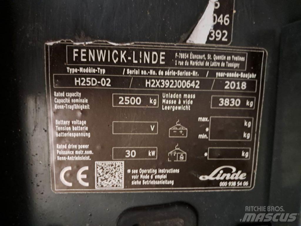 Linde H25D-02 Diesel Stapler
